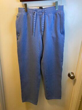 Lululemon Jogger Pants Size Medium Blue Zipper Pockets Drawstring